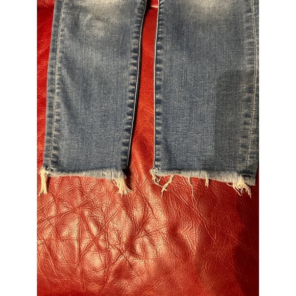 Abercrombie & Fitch Simone High Rise Ankle 27W Floral Embroidered Denim Jeans - Picture 9 of 15